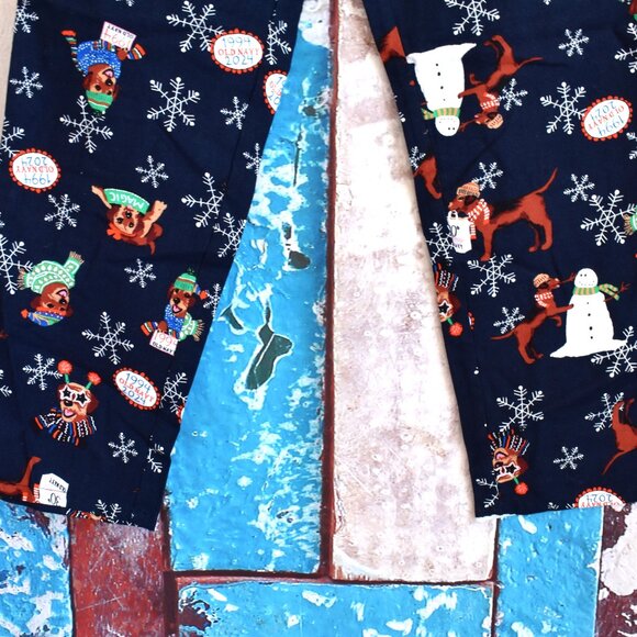 Men's Old Navy Flannel Pajama Pants Sleep Lounge SMALL Magic Mascot NEW - Picture 5 of 10